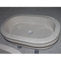 Beige Marble bathtub for kids bathroom