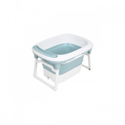 Humanization design and various usage widely fits for kids folding tub plastic baby foldable bathtub