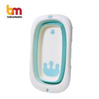 Plastic Baby Foldable Folding Bathtub, Kids Small Collapsible Portable Bath Tub/