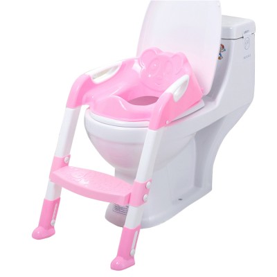 New Plastic Toilet Training Baby Fold Ladder kids step stool handle